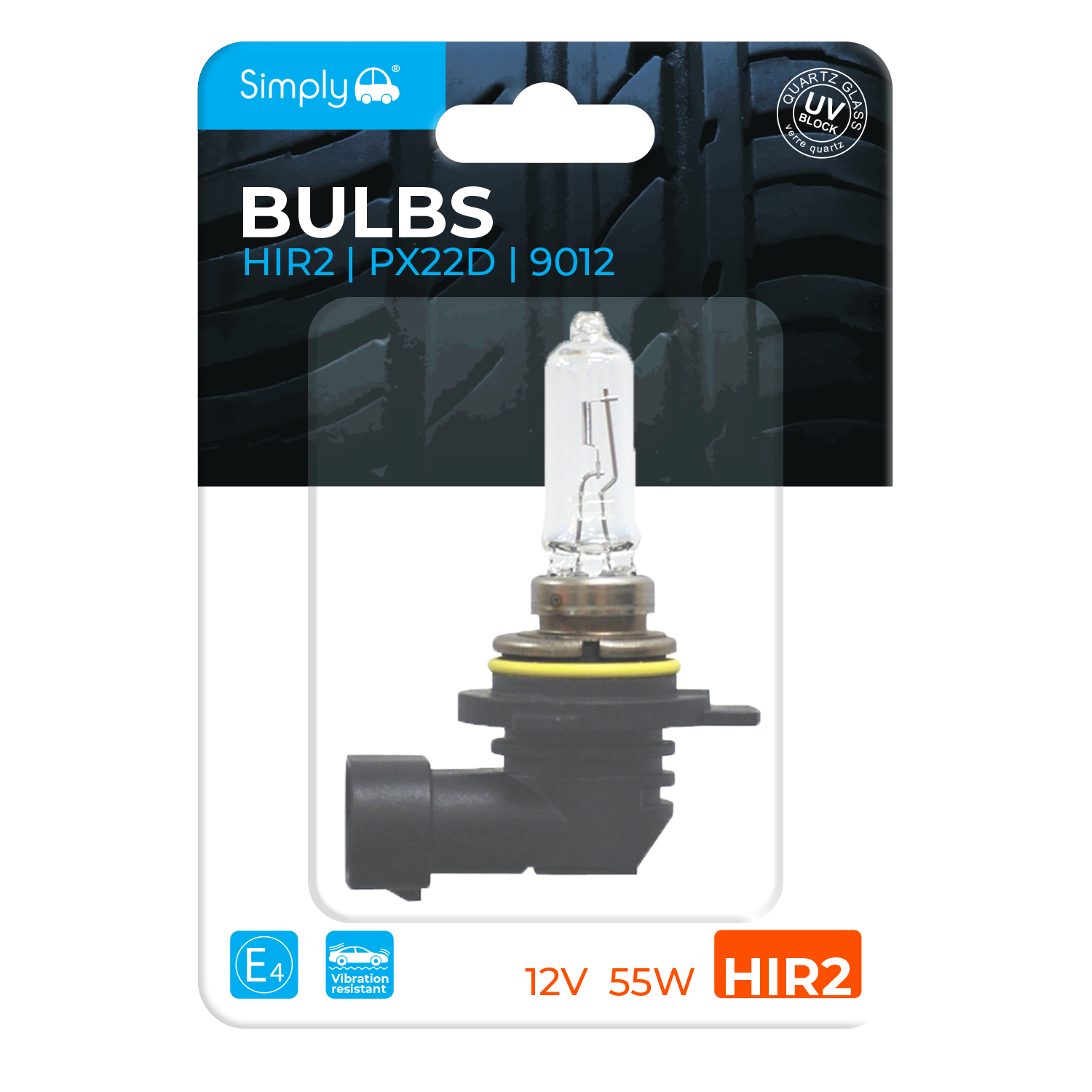 Simply Auto SHIR2 (9012) 12V 55W BLISTER - SHIR2BL
